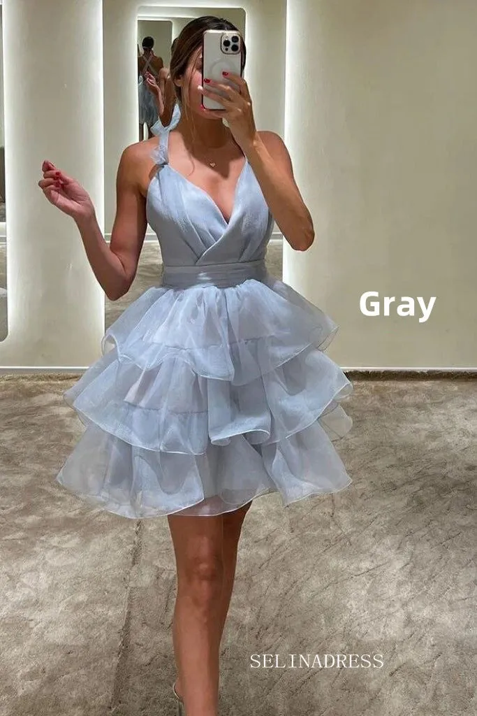 Cute Lyered Homecoming Dresses Hoco Dress #EWR555