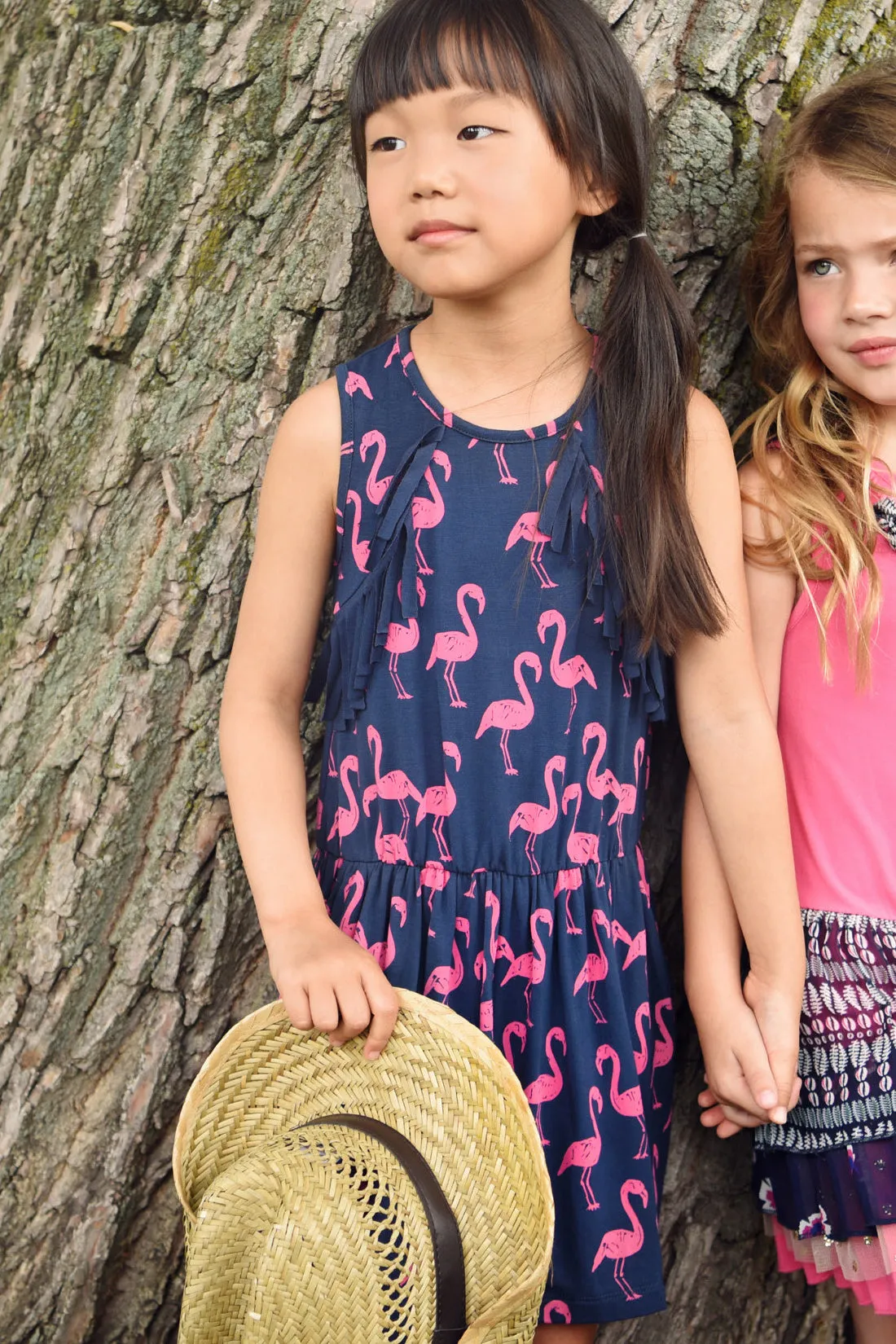 Imoga Petra Girls Dress - Flamingo (Size 2 left)